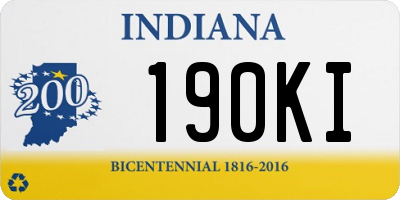 IN license plate 190KI