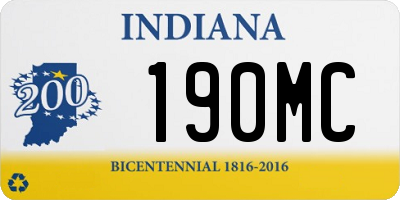 IN license plate 190MC