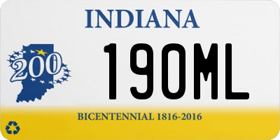 IN license plate 190ML