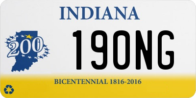 IN license plate 190NG