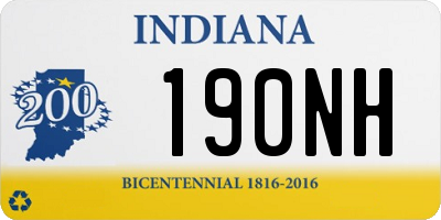 IN license plate 190NH