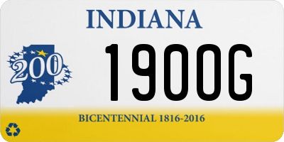 IN license plate 190OG