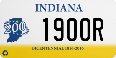 IN license plate 190OR