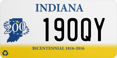 IN license plate 190QY