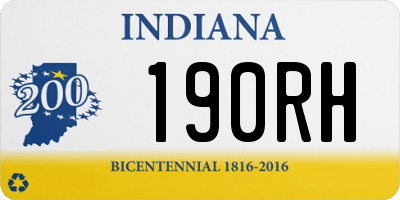 IN license plate 190RH