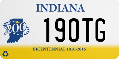 IN license plate 190TG