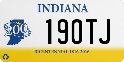 IN license plate 190TJ