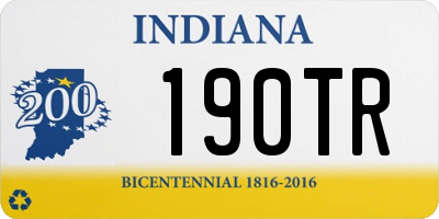 IN license plate 190TR