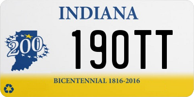 IN license plate 190TT