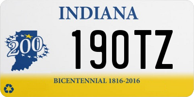 IN license plate 190TZ