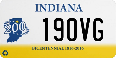 IN license plate 190VG