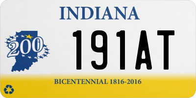 IN license plate 191AT