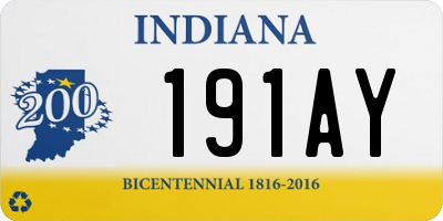 IN license plate 191AY