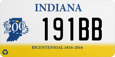 IN license plate 191BB