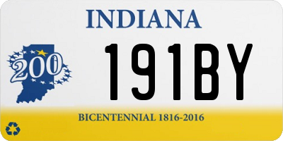 IN license plate 191BY