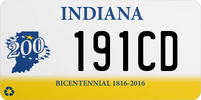 IN license plate 191CD