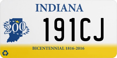 IN license plate 191CJ