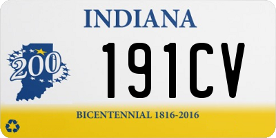 IN license plate 191CV