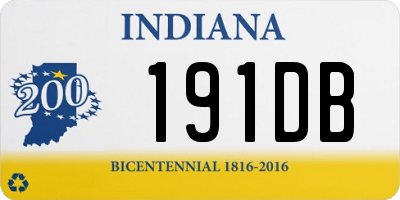 IN license plate 191DB