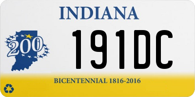 IN license plate 191DC