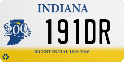 IN license plate 191DR