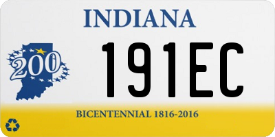 IN license plate 191EC