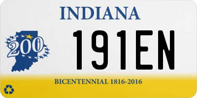 IN license plate 191EN