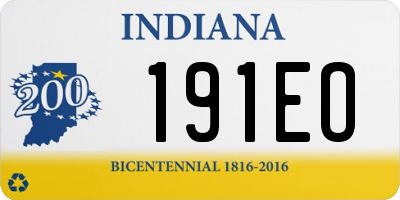 IN license plate 191EO