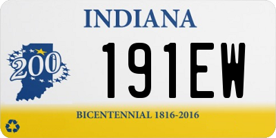 IN license plate 191EW