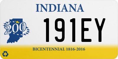 IN license plate 191EY