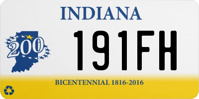 IN license plate 191FH