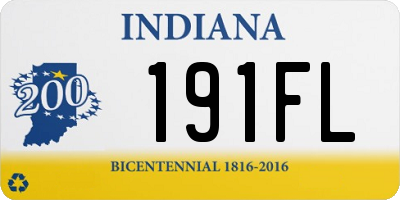 IN license plate 191FL