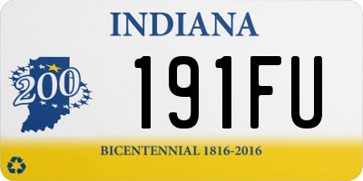 IN license plate 191FU