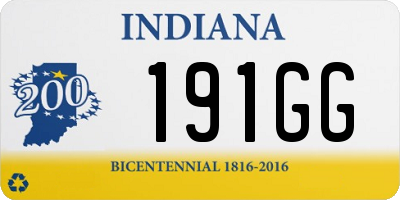 IN license plate 191GG