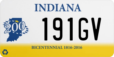 IN license plate 191GV