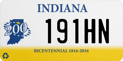 IN license plate 191HN