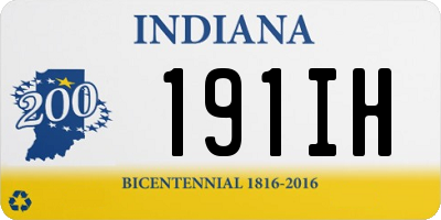 IN license plate 191IH