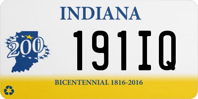 IN license plate 191IQ