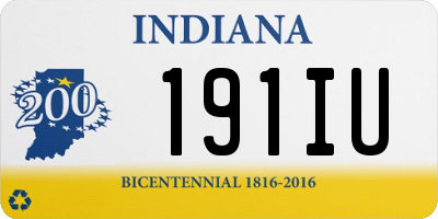 IN license plate 191IU