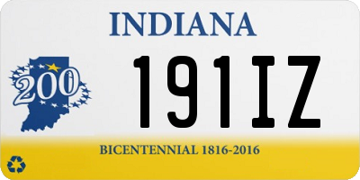 IN license plate 191IZ