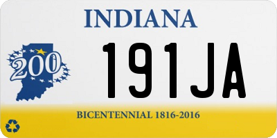 IN license plate 191JA
