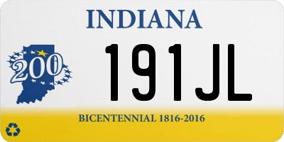 IN license plate 191JL