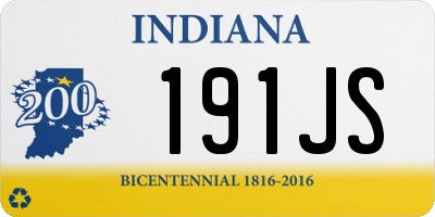 IN license plate 191JS
