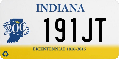 IN license plate 191JT