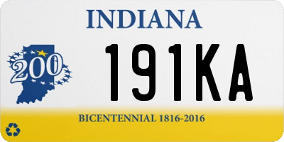 IN license plate 191KA