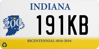 IN license plate 191KB