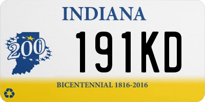 IN license plate 191KD