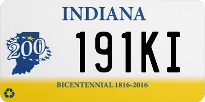 IN license plate 191KI