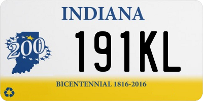 IN license plate 191KL