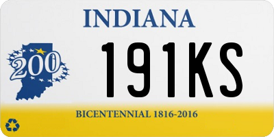 IN license plate 191KS